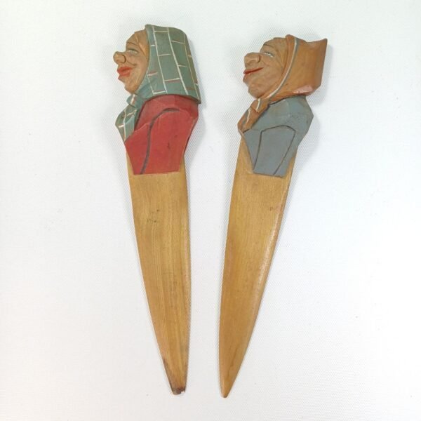 Ξύλινοι σκαλιστοί σελιδοδείκτες vintage