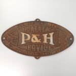 Πινακίδα από χυτοσίδηρο Pawling & Harnischfeger (P&H)