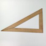 Ξύλινο ορθογώνιο τρίγωνο χάρακας - Image 2