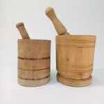 Ξύλινα παραδοσιακά γουδιά (2 τεμάχια)