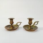 Μπρούτζινα κηροπήγια (2 τεμ.)