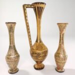 3 ξύλινα μικρά βάζα με μαρκετερί από τις φυλακές Κέρκυρας - Image 2