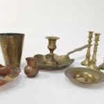 LOT 9 μπρούτζινων διακοσμητικών αντικειμένων