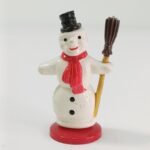 Vintage χιονάνθρωπος μινιατούρα (Δυτικής Γερμανίας '50s-'60s)