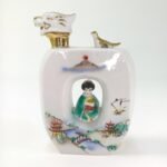 Ιαπωνικό δοχείο για σάκε με τρισδιάστατη φιγούρα γκέισας