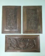 Ξύλινοι σκαλιστοί ταμπλάδες (3 τεμάχια)