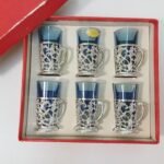 Σετ 6 ιταλικών ποτηριών λικέρ Cristallerie Artistiche D.F.P.