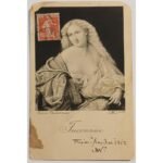 Vintage καρτ ποστάλ "Inconnue" (1912)