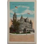 Vintage Καρτ Ποστάλ "STEELE HIGH SCHOOL" (1937)