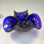 Μπλε γυάλινα σταχτοδοχεία 2 τεμάχια - Image 2