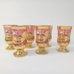 Ποτήρια 'Water cup with gold' Qiang Sheng κόκκινα - Image 4