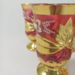 Ποτήρια 'Water cup with gold' Qiang Sheng κόκκινα - Image 5