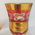 Ποτήρια 'Water cup with gold' Qiang Sheng κόκκινα - Image 6