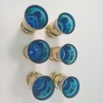 Ποτήρια 'Water cup with gold' Qiang Sheng μπλε - Image 5