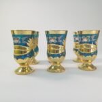 Ποτήρια 'Water cup with gold' Qiang Sheng μπλε - Image 4
