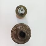 Φίλτρο μάσκας αερίων WW II και επιτραπέζιος αναπτήρας vintage - Image 3