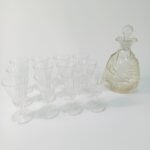 Set ποτηριών λικέρ με φιάλη