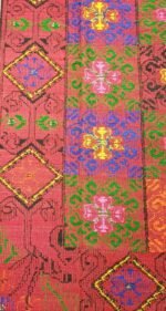 Παραδοσιακό υφαντό κάλυμμα (διθέσιου καναπέ/ ημίδιπλου κρεβατιού) πολύχρωμο - Image 2