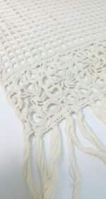 Χειροποίητα πλεκτά, λευκά είδη σαλονιού, 4 τεμαχίων - Image 3