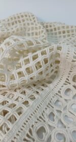 Χειροποίητα πλεκτά, λευκά είδη σαλονιού, 4 τεμαχίων - Image 4