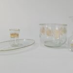 LOT Γυαλικών με χρυσές λεπτομέρειες