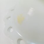 Λευκό μπολ "Milk glass" και 4 αλαβάστρινα αυγά (Italy) - Image 5