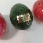 Λευκό μπολ "Milk glass" και 4 αλαβάστρινα αυγά (Italy) - Image 7