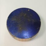 Vintage μεταλλικό στρογγυλό κουτί με λουλούδι - Image 5