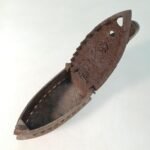 Αντίκα σίδερο κάρβουνου και περίτεχνη βάση - Image 5