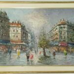 Ελαιογραφία με υπογραφή "K. Neil" σε ξύλινη κορνίζα