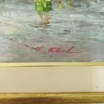 Ελαιογραφία με υπογραφή "K. Neil" σε ξύλινη κορνίζα - Image 2