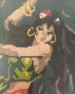 Vintage κάδρο με χειροποίητο κέντημα 'Χορεύτρια φλαμένκο' - Image 3