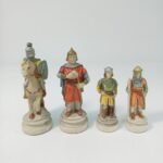 4 πιόνια σκακιού συλλεκτικά by NIGRI (σκαλισμένα στο χέρι)