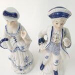 Ζευγάρι πορσελάνης σε στυλ Βικτωριανής εποχής (Made in Taiwan) - Image 4