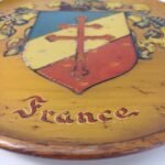 Ξύλινο πιάτο με θυρεό Γαλλίας "FRANCE" - Image 3