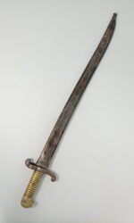 Γαλλική σπαθοξιφολόγχη τύπου Γιαταγάνι (Yataghan Sword Bayonet) 1842 με τη θήκη της - Image 2