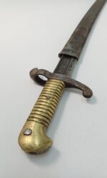 Γαλλική σπαθοξιφολόγχη τύπου Γιαταγάνι (Yataghan Sword Bayonet) 1842 με τη θήκη της - Image 3