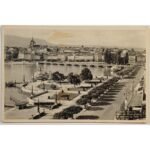 Vintage Καρτ Ποστάλ "Quai du Mont-Blanc et vue sur la Ville" (1949)