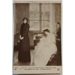 Vintage Καρτ Ποστάλ "À l'hospice des enfants assistés, l'abandon d'un enfant" (αρχές 20ού αιώνα)