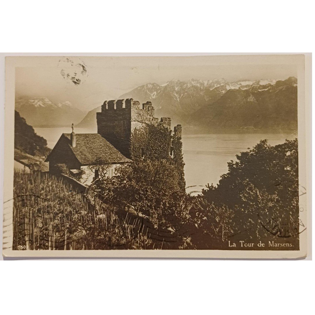 20250911_193045-1500x1000-DB2-50-A Vintage Καρτ Ποστάλ "Tour de Marsens" (πρώτο μισό 20ού αιώνα) - Image 1