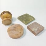 Διακοσμητικά αντικείμενα (3 σταχτοδοχεία από όνυχα και 1 κηροπήγιο) - Image 3