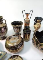Διακοσμητικά souvenirs "Αρχαία Ελλάδα" σε μαύρο χρώμα και 24Κ χρυσό (15 τεμάχια) - Image 4