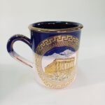 Διακοσμητικά Souvenirs "Αρχαία Ελλάδα" σε μπλε- άσπρα χρώματα και 24Κ χρυσό (4 τεμάχια) - Image 6