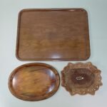 Παραδοσιακοί ξύλινοι δίσκοι σερβιρίσματος (3 τεμάχια)