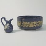 Χειροποίητο μπολ και κανατούλα κεραμική "ΚΕ.ΤΕ. Handmade in Greece -24 K Gold"