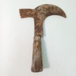 Παραδοσιακό σιδερένιο δρεπάνι χειρός με ξύλινη λαβή - Image 2