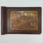 Δερμάτινο άλμπουμ φωτογραφιών με χάλκινη πλακέτα Istanbul (Τουρκία) 1970s