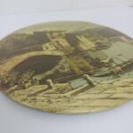 Διακοσμητικό μεταλλικό πιάτο τοίχου, vintage - Image 2