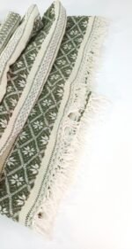 Ριχτάρι βαμβακερό (κυπαρισσί- άσπρο) - Image 3