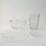 Κρυστάλλινα και γυάλινα διακοσμητικά σαλονιού (LOT 4 τεμαχίων)